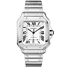 Santos de Cartier Large Steel Bracelet/Strap Watch