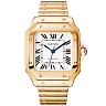 Santos de Cartier Medium Automatic 18ct Rose Gold Bracelet Watch