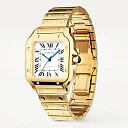 Santos de Cartier Medium Automatic 18ct Yellow Gold Bracelet Watch