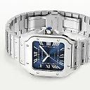 Santos de Cartier Medium Blue Dial Automatic Bracelet/Strap Watch