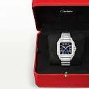 Santos de Cartier Medium Blue Dial Automatic Bracelet/Strap Watch