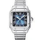 Santos de Cartier Medium Blue Dial Automatic Bracelet/Strap Watch