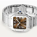 Santos de Cartier Medium Brown Dial Automatic Bracelet/Strap Watch