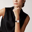 Santos de Cartier Medium Diamond Set Automatic 18ct Rose Gold Watch