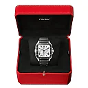 Santos de Cartier XL Chronograph Rubber/Leather Strap Watch