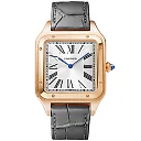 Santos-Dumont Extra Large 18ct Rose Gold Strap Watch