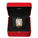 Santos-Dumont Extra Large 18ct Rose Gold Strap Watch