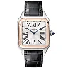 Santos-Dumont Large & 18ct Pink Gold Steel Strap Watch