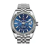 Sky Dweller Blue Dial 18K White Gold Bezel Steel Jubilee Men’s Watch 326934