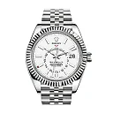 Sky Dweller White Dial 18K White Gold Bezel Steel Jubilee Men’s Watch 3100034