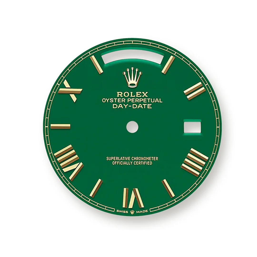 The Rolex Day-Date 40 With Green Lacquered Dial 228238