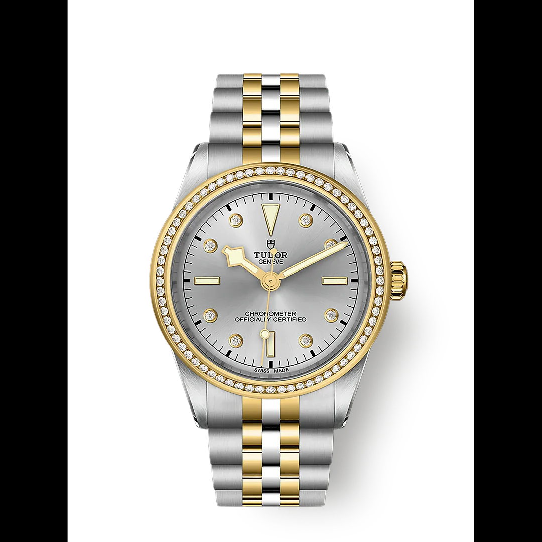 Tudor Black Bay 39 S&G, 316L Stainless Steel, 18k Yellow Gold and Diamonds, Ref# M79673-0006