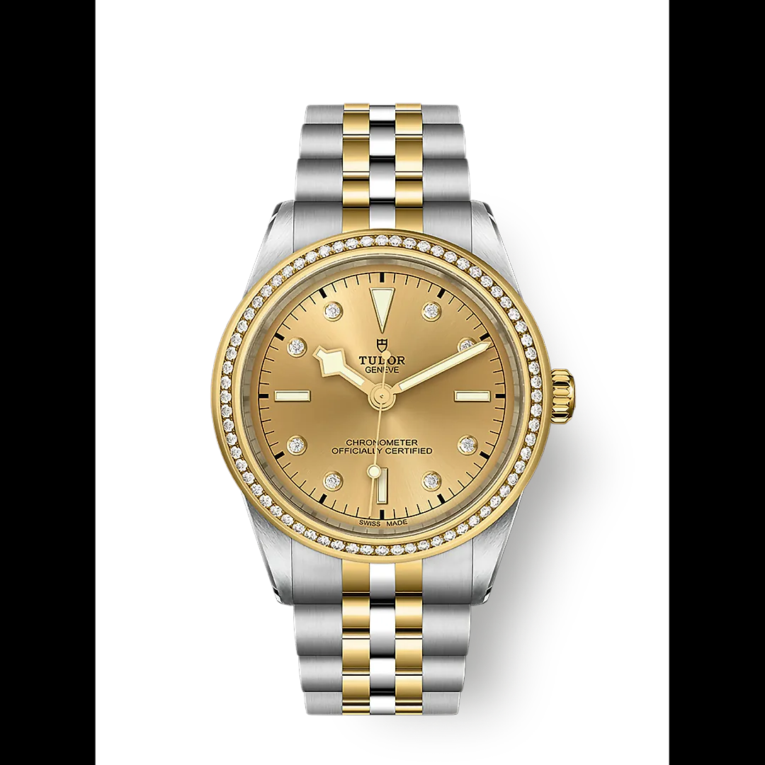 Tudor Black Bay 39 S&G, 316L Stainless Steel, 18k Yellow Gold and Diamonds, Ref# M79673-0007