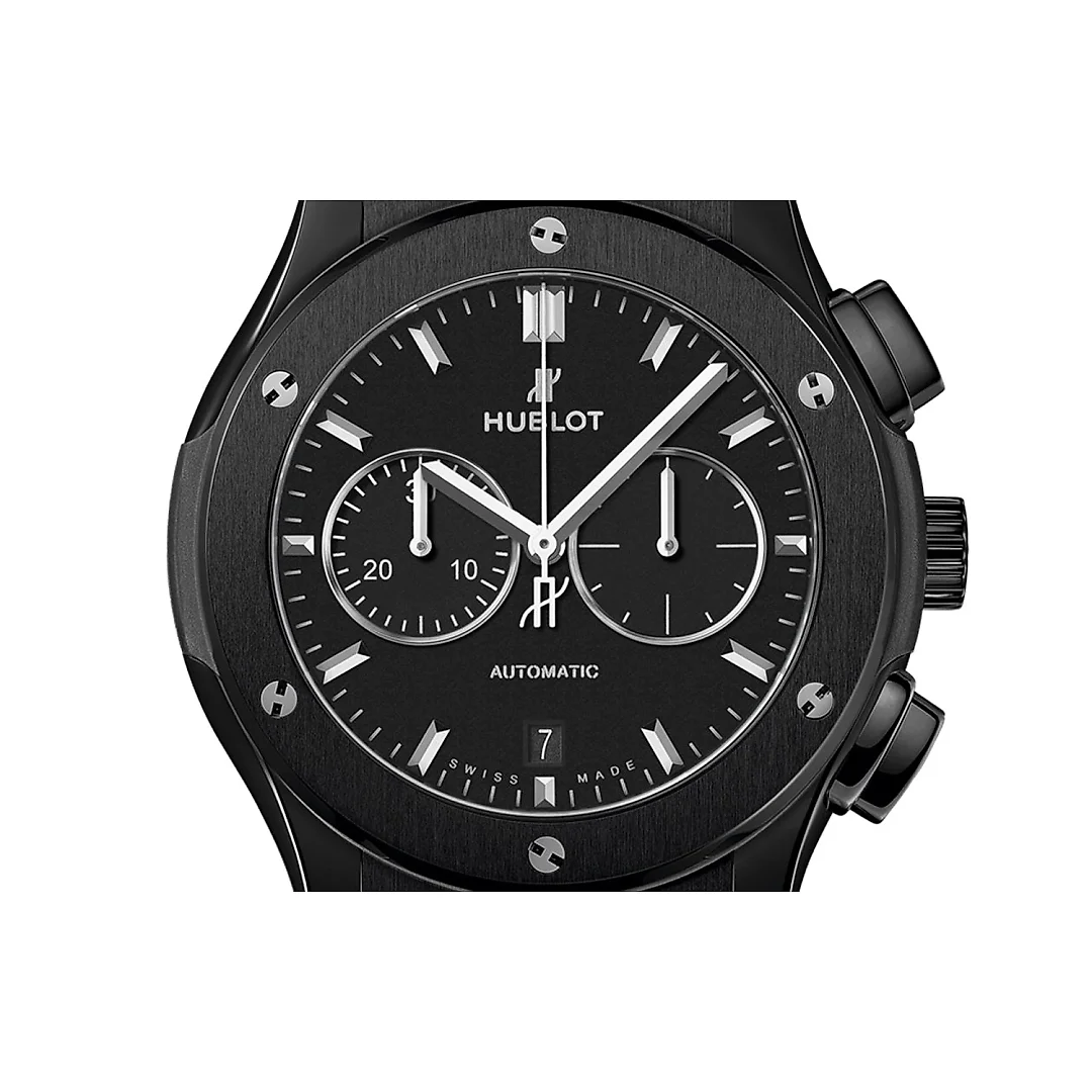 Unworn Hublot Classic Fusion Chronograph Black Magic Ref# 541.CM.1171.RX